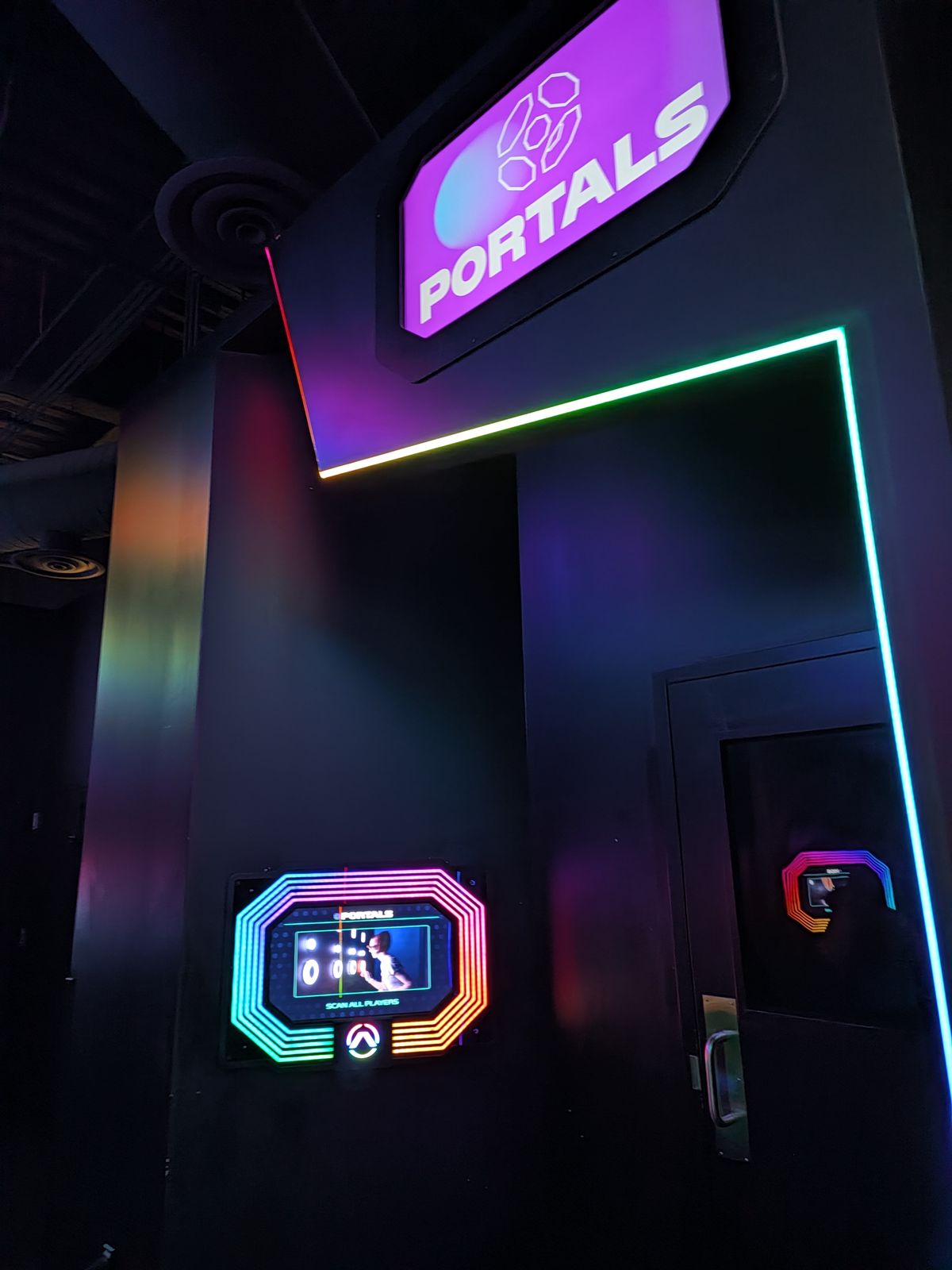 Entrance to the Portals game room at Activate Games