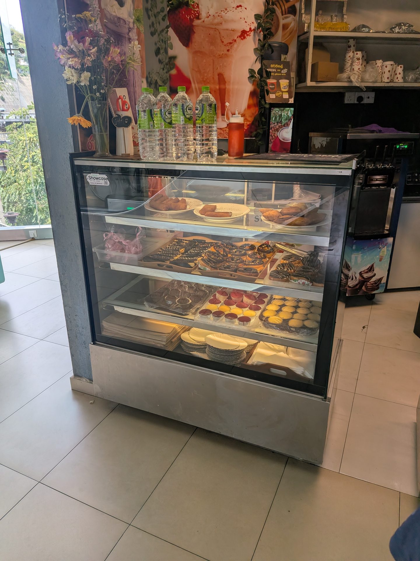 Bakery display case in Bandarawela
