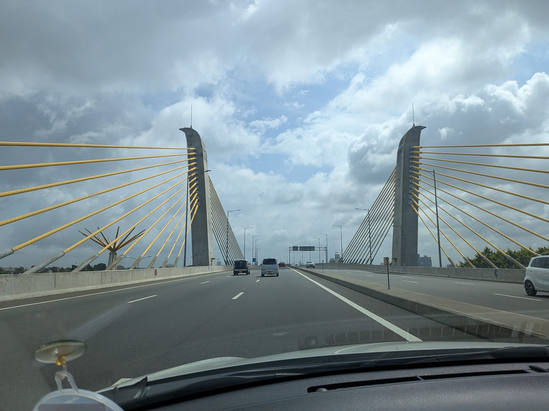 The New Kelani Bridge on the way out of Colombo
