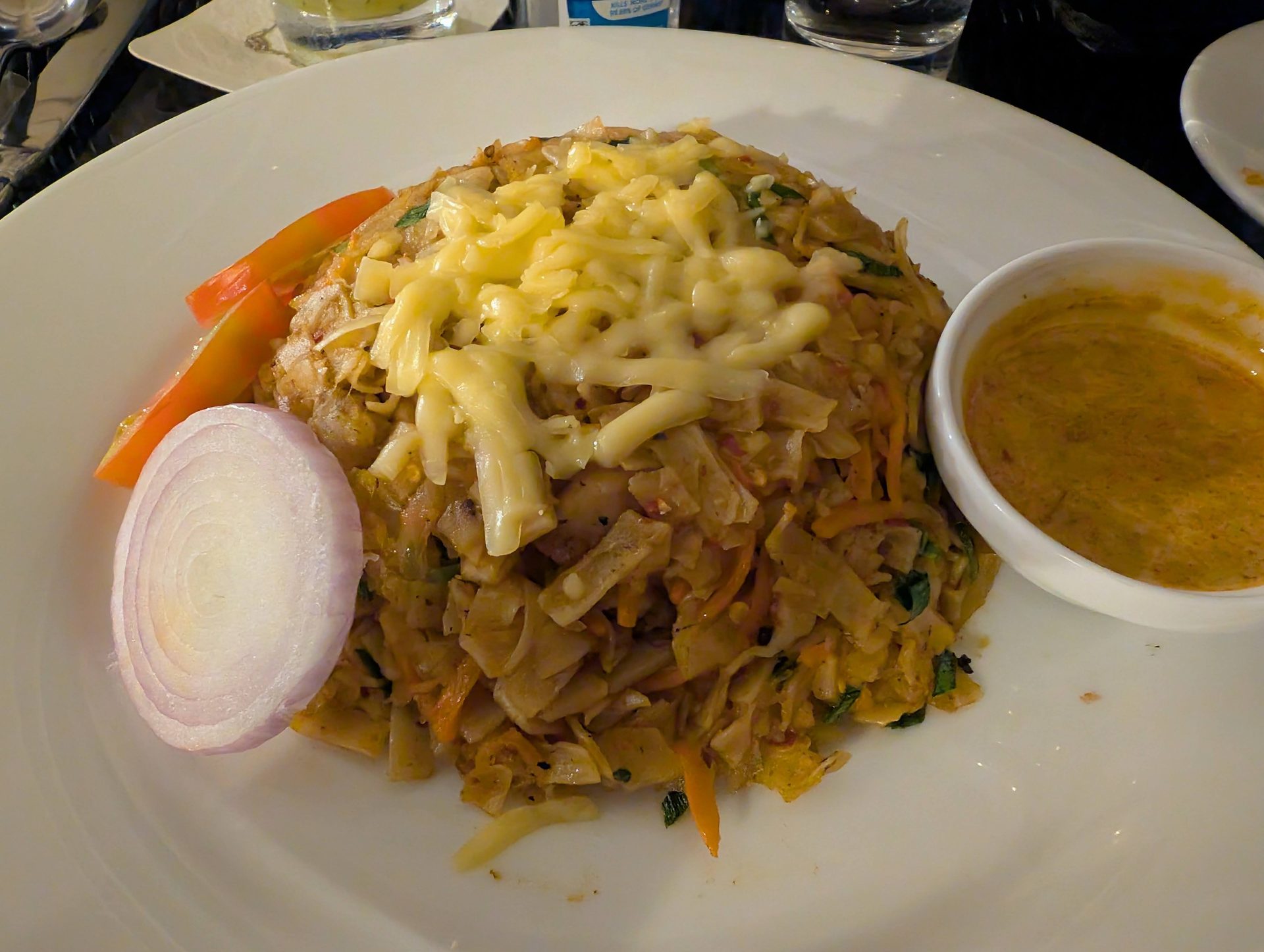 Cheese kottu, a Colombo favorite