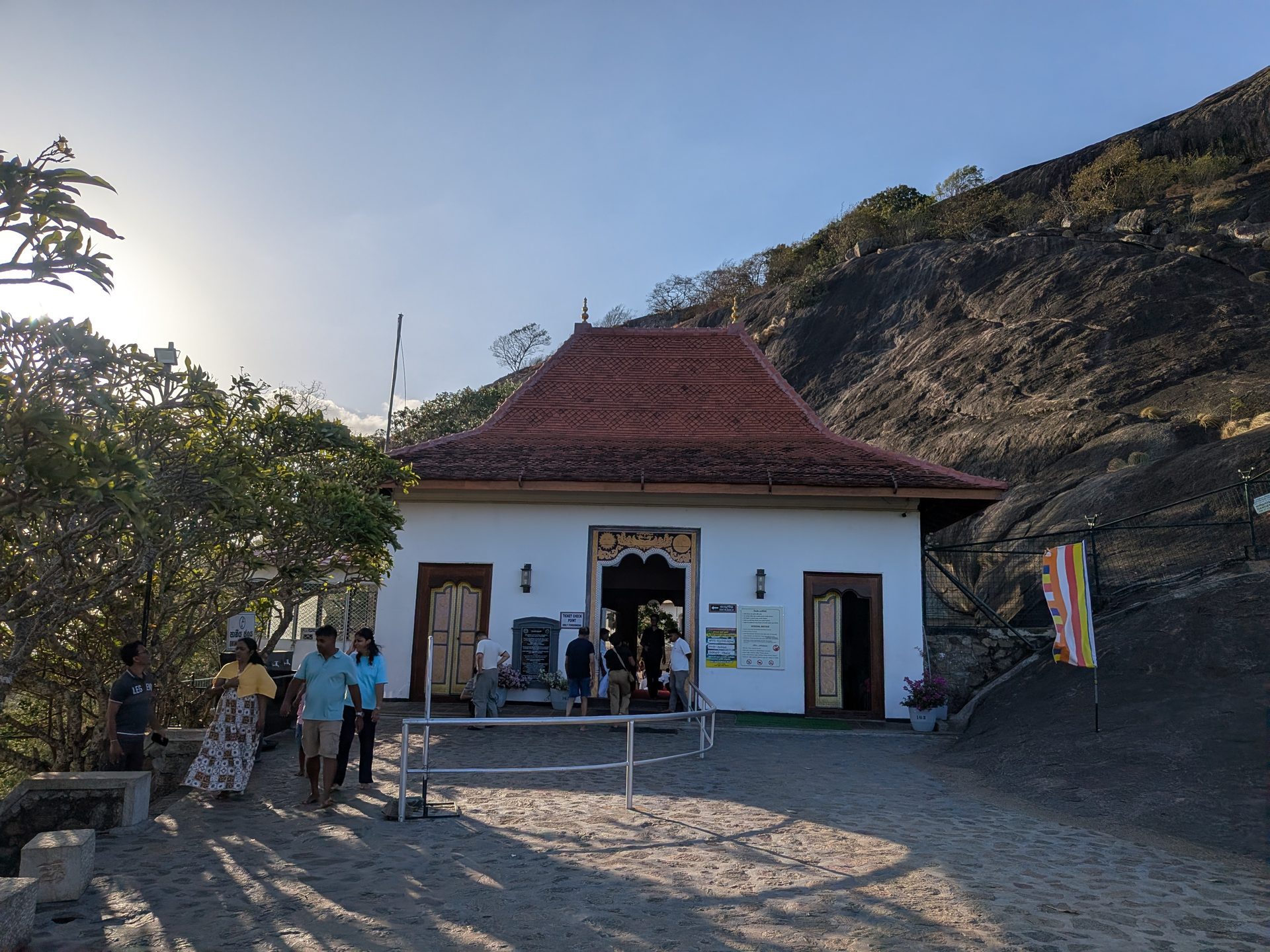 Entrance building at Dambulla Cave Temple