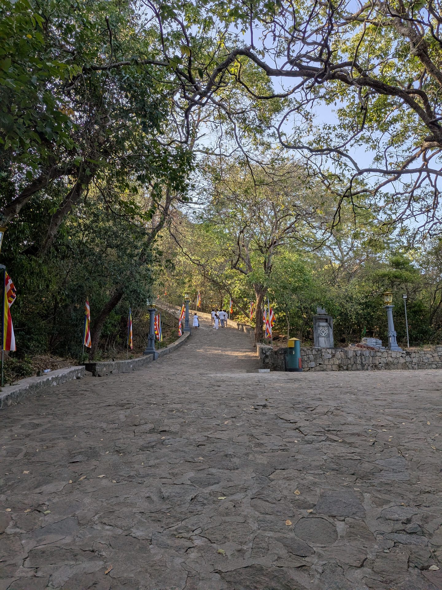 Stone path up to Dambulla Cave Temple