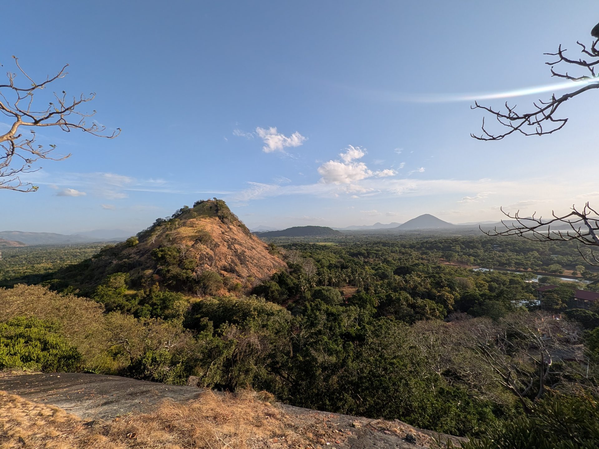 Rocky hill and forest seen from Dambulla