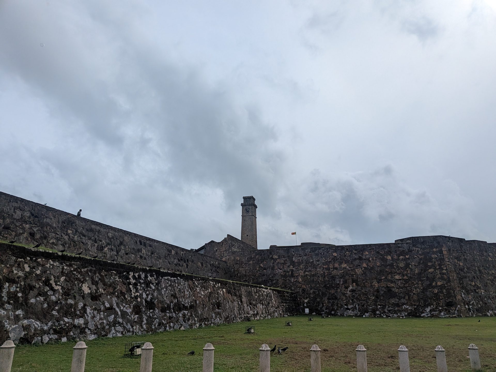 Galle Fort walls with the clock tower