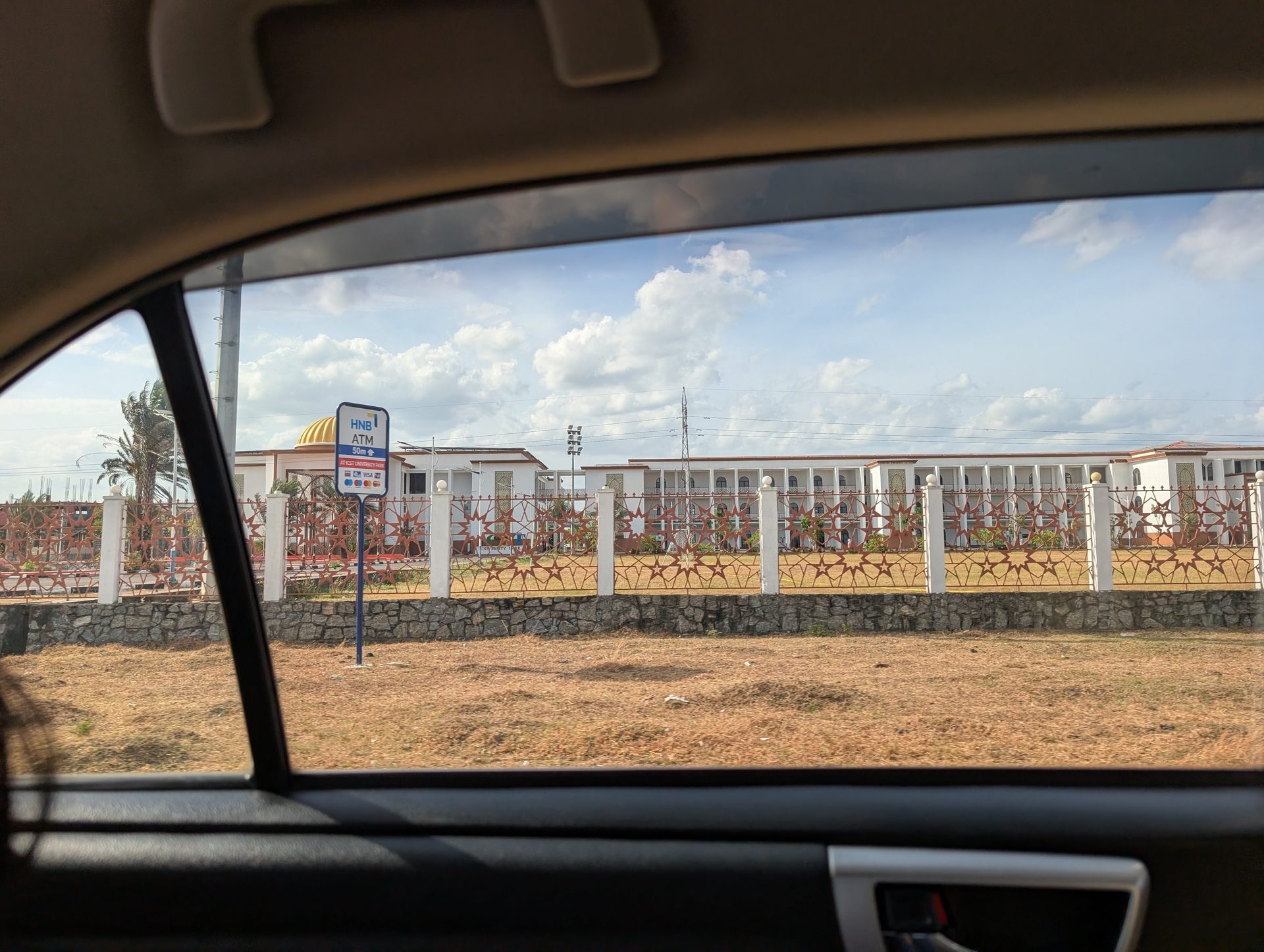 New buildings along the road on the way to Pasikudah