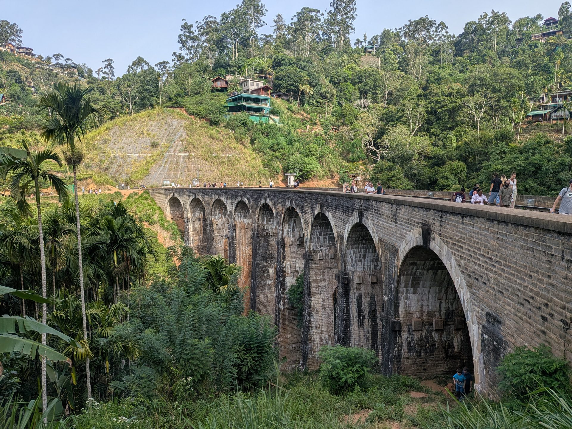 Nine Arch Bridge seen from the valley below