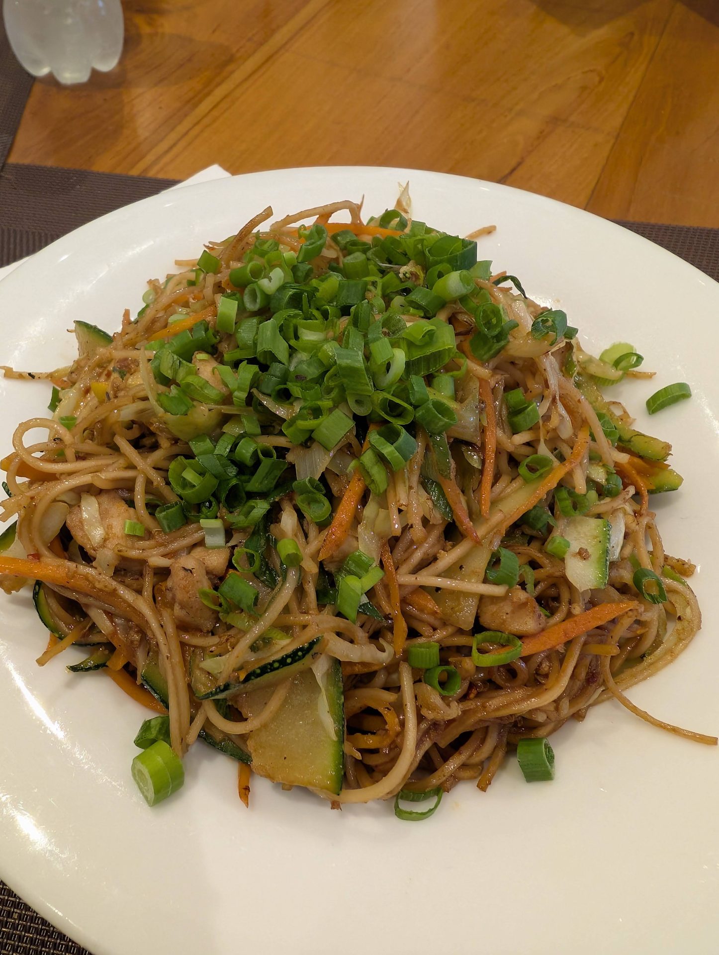Stir-fried noodles at a food court in Nuwara Eliya
