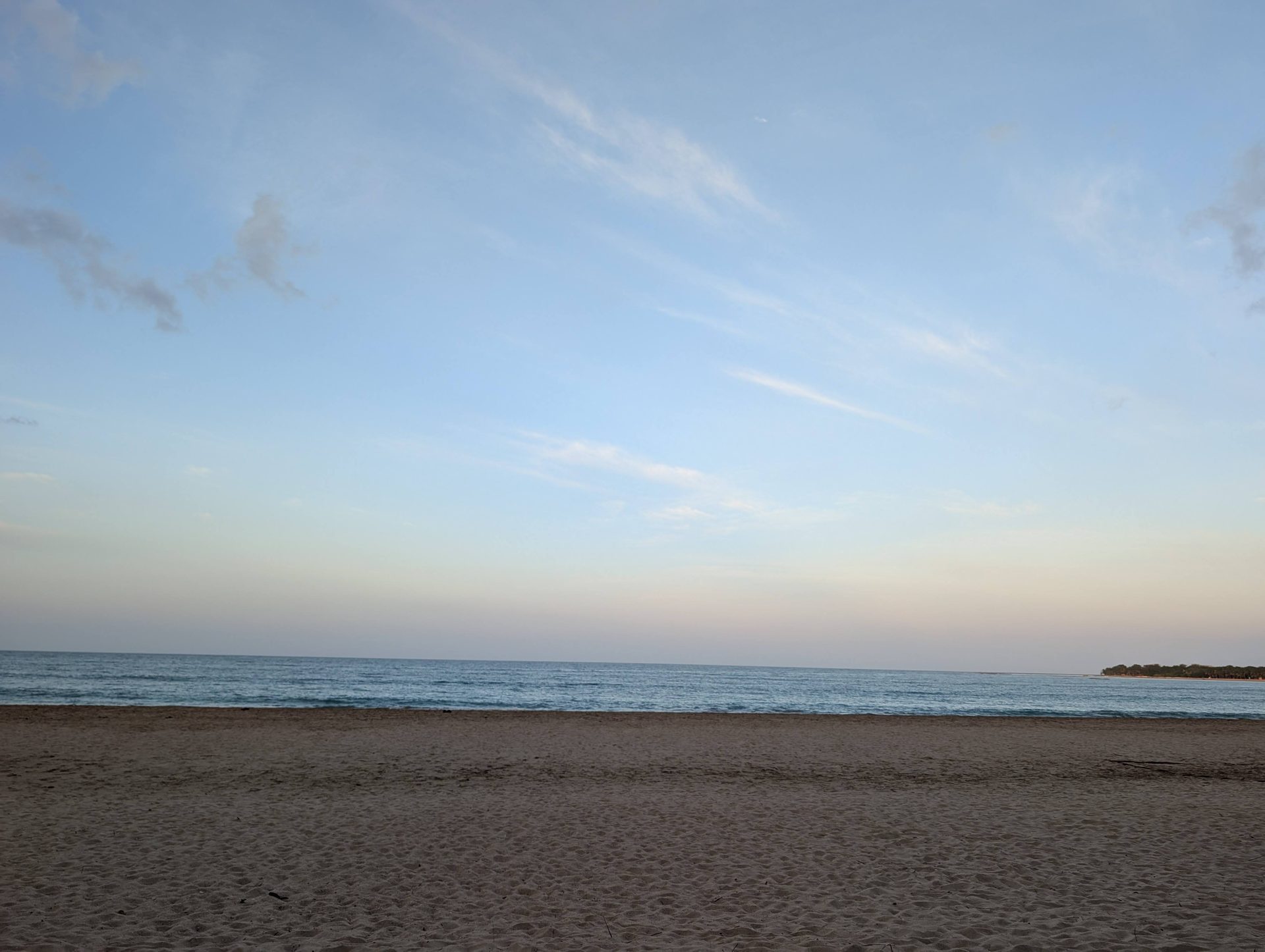 Calm water in Pasikudah Bay