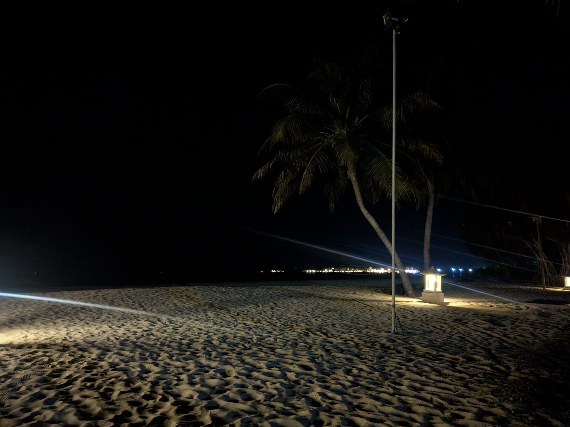 Pasikudah beach at night
