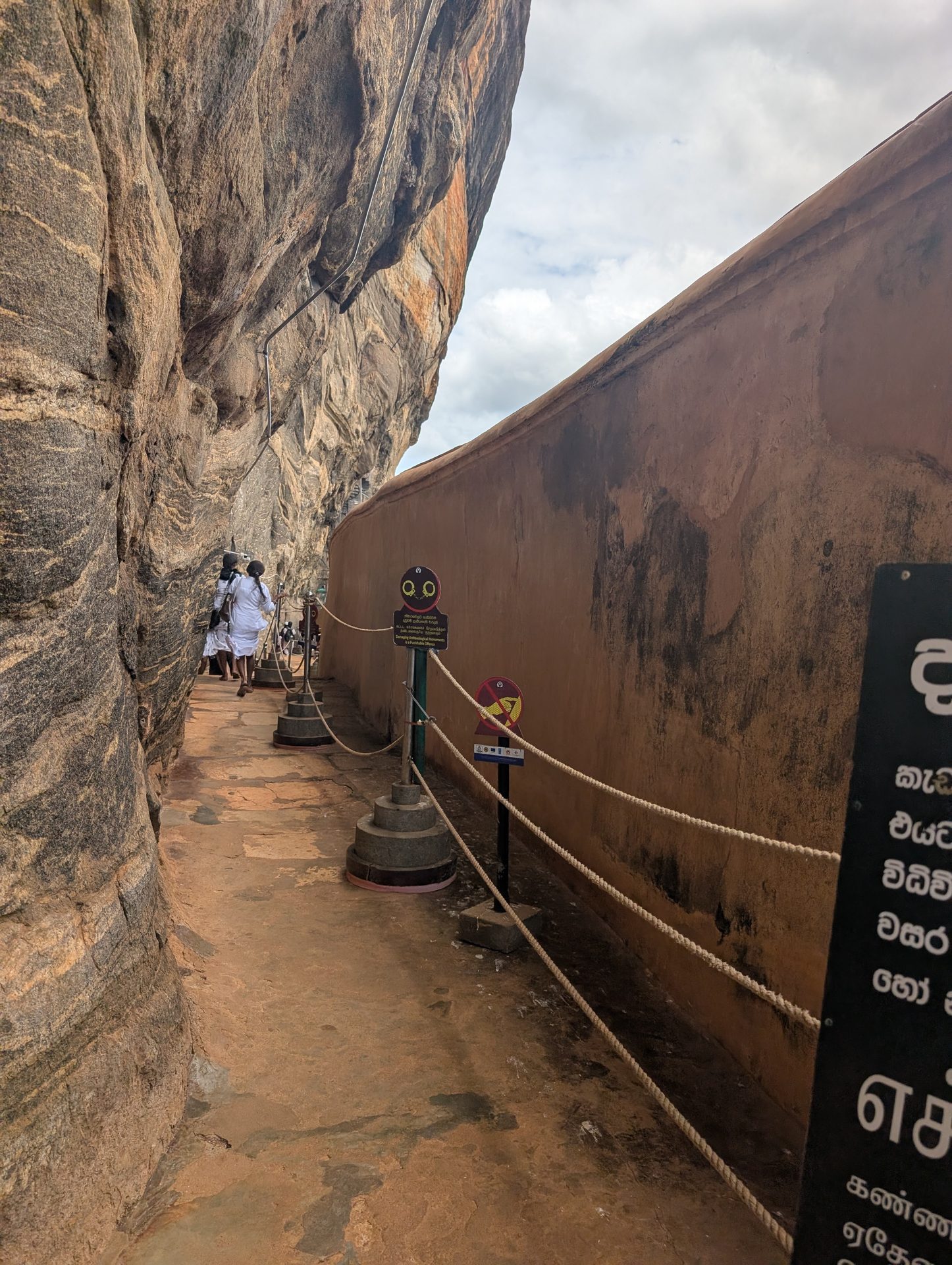 The Mirror Wall path on Sigiriya Rock