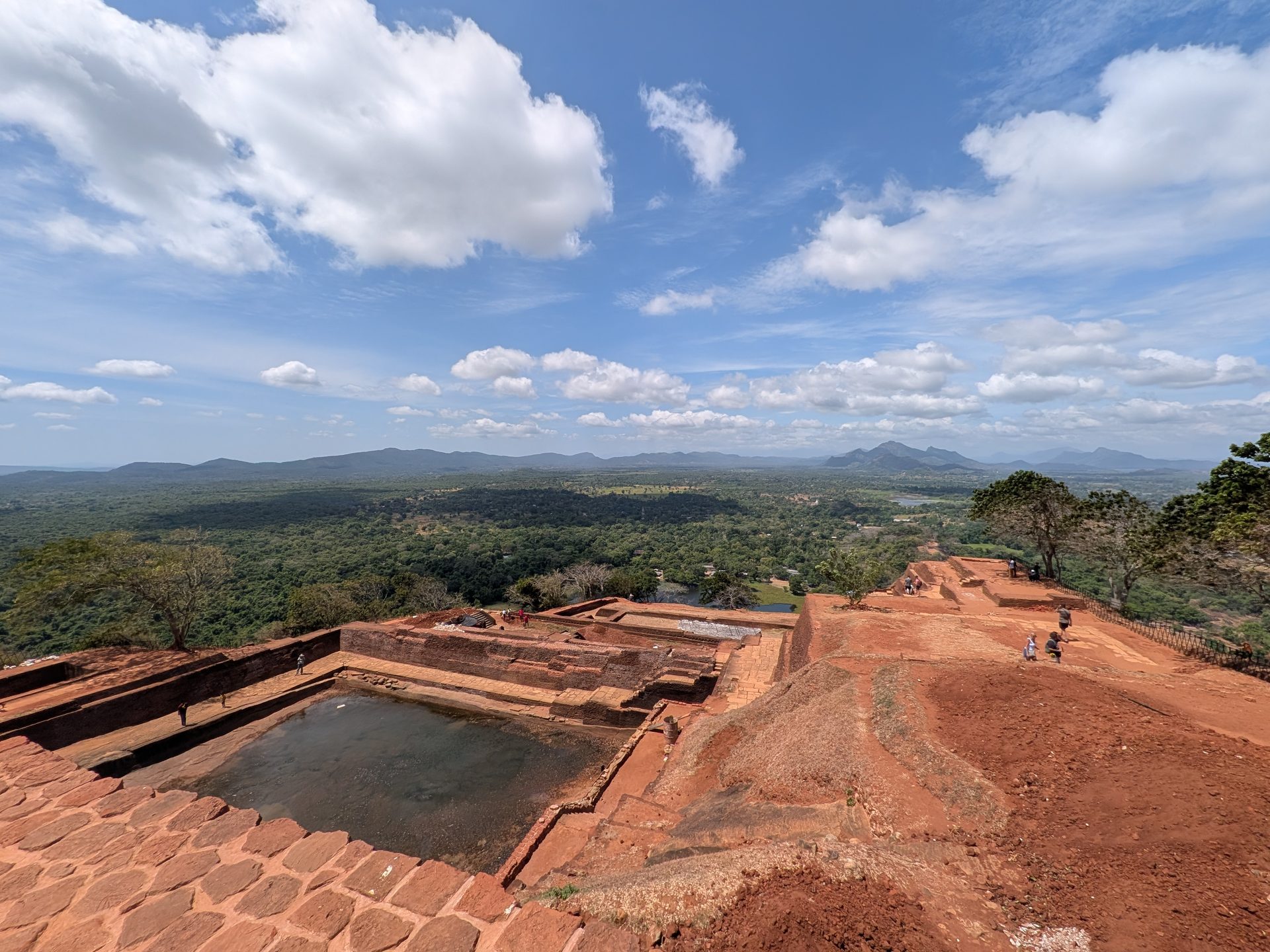 Rock-cut pool on the summit of Sigiriya