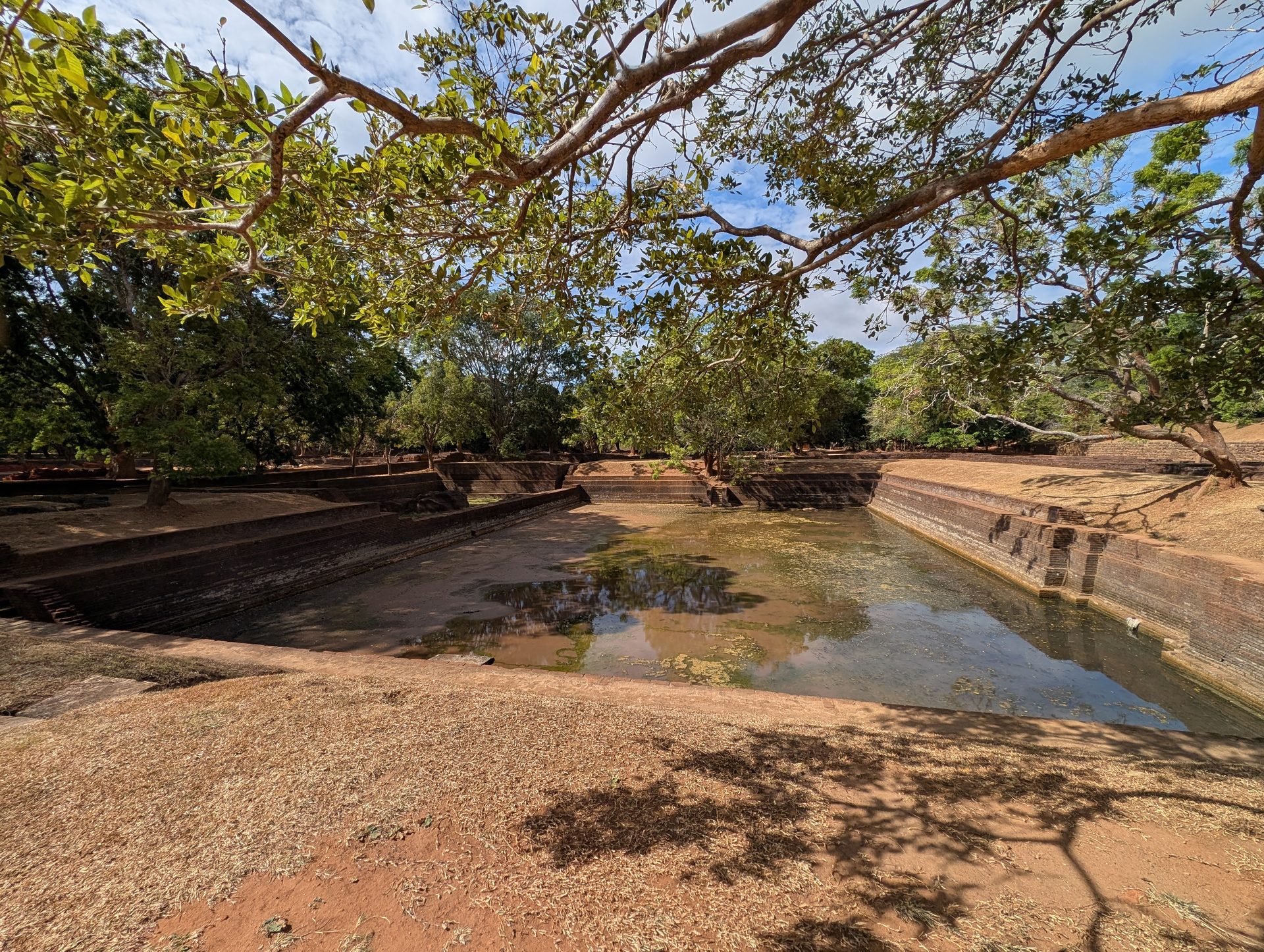 Ancient pool in the Sigiriya water gardens