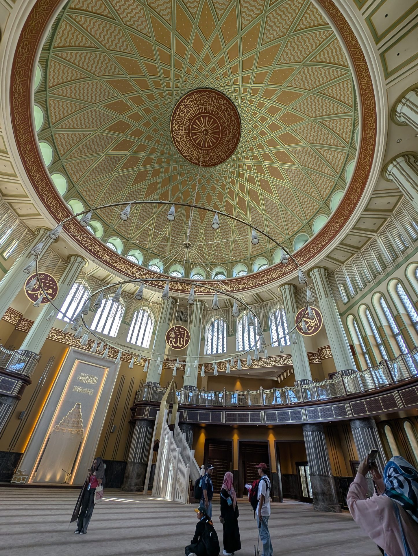 Inside the dome of Taksim Mosque