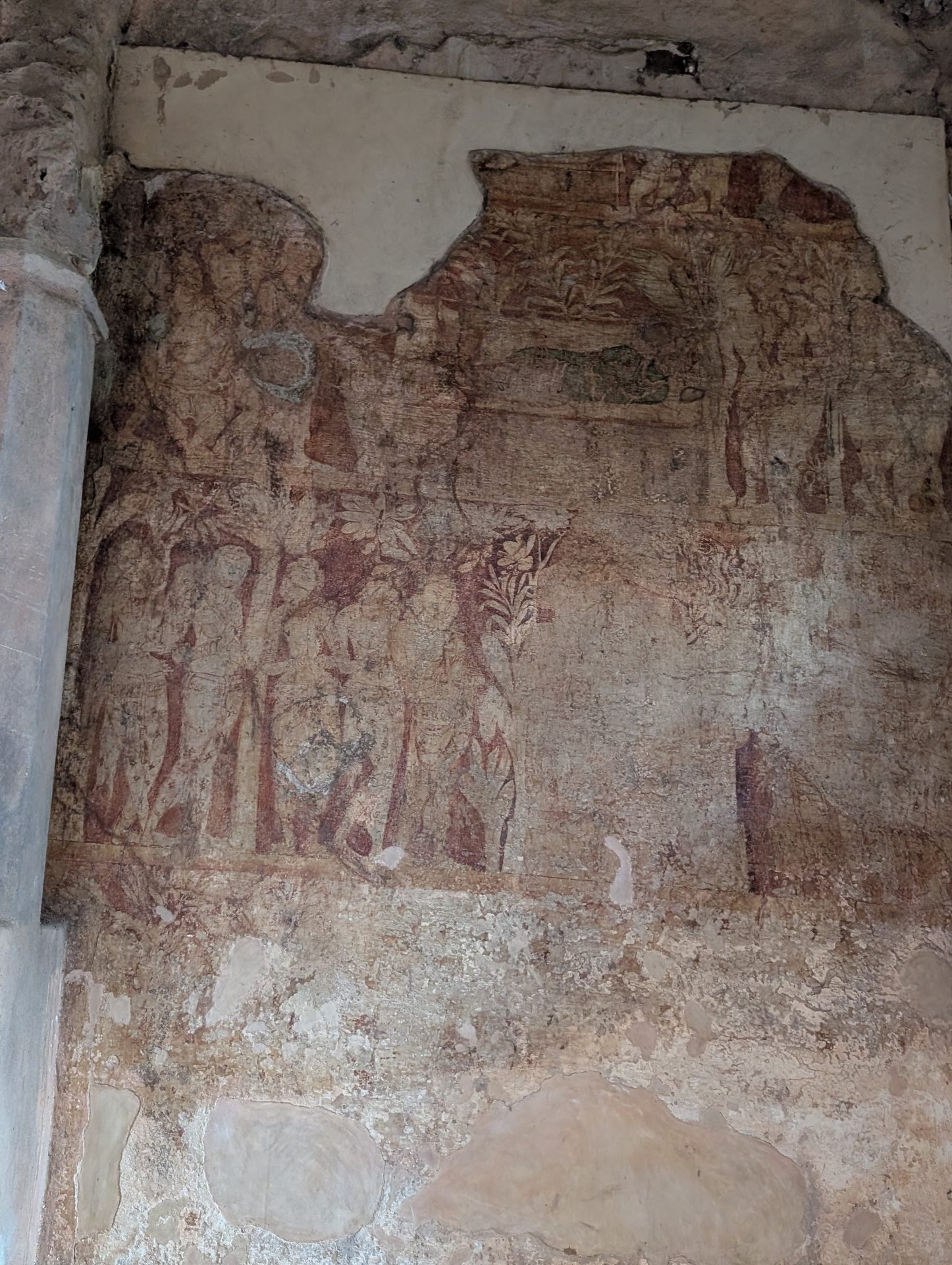 Ancient wall paintings inside Thivanka Image House