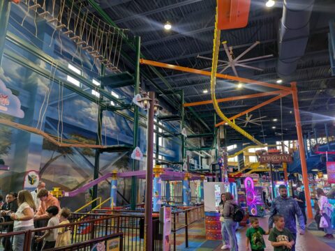 Tom Foolery Ropes Course Tom Foolery's Adventure Park at Kalahari: What to Expect with Kids