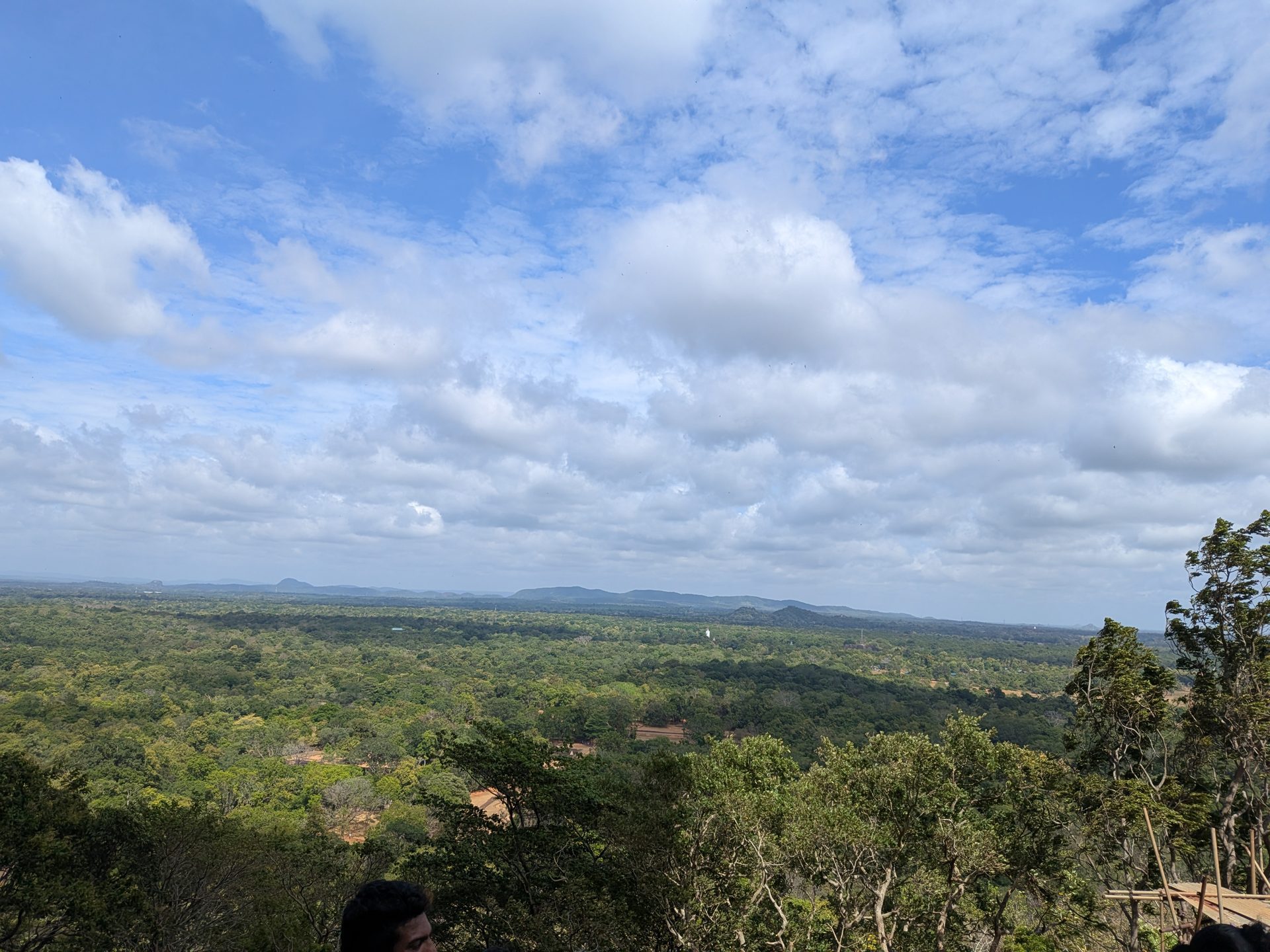 View over the jungle from partway up Sigiriya Rock