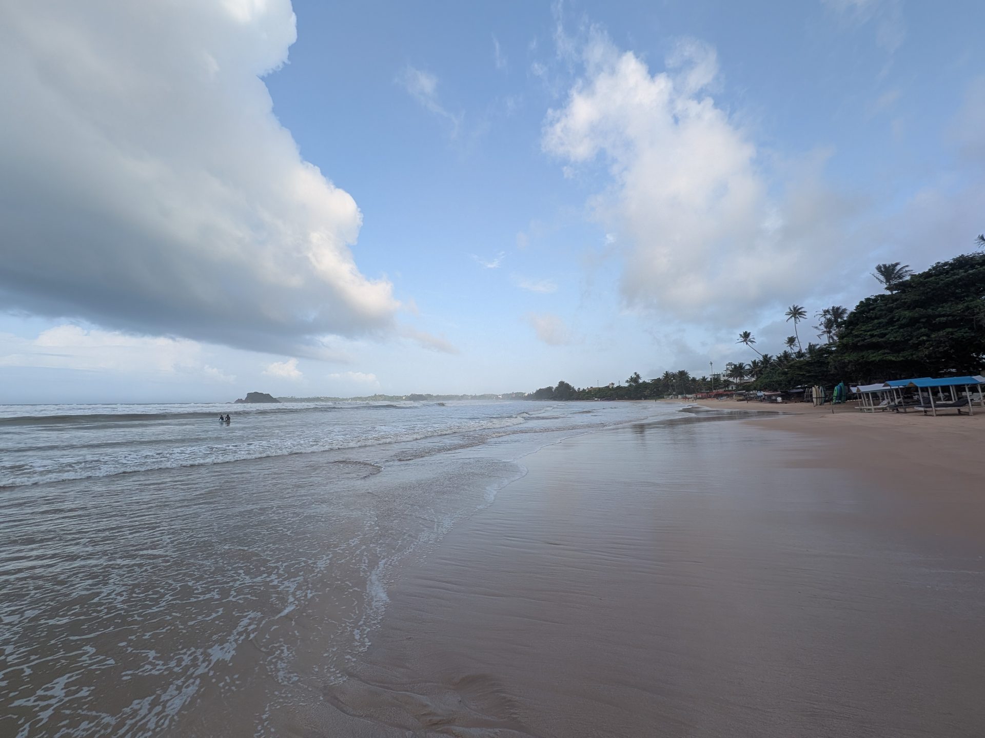 Weligama beach in the morning